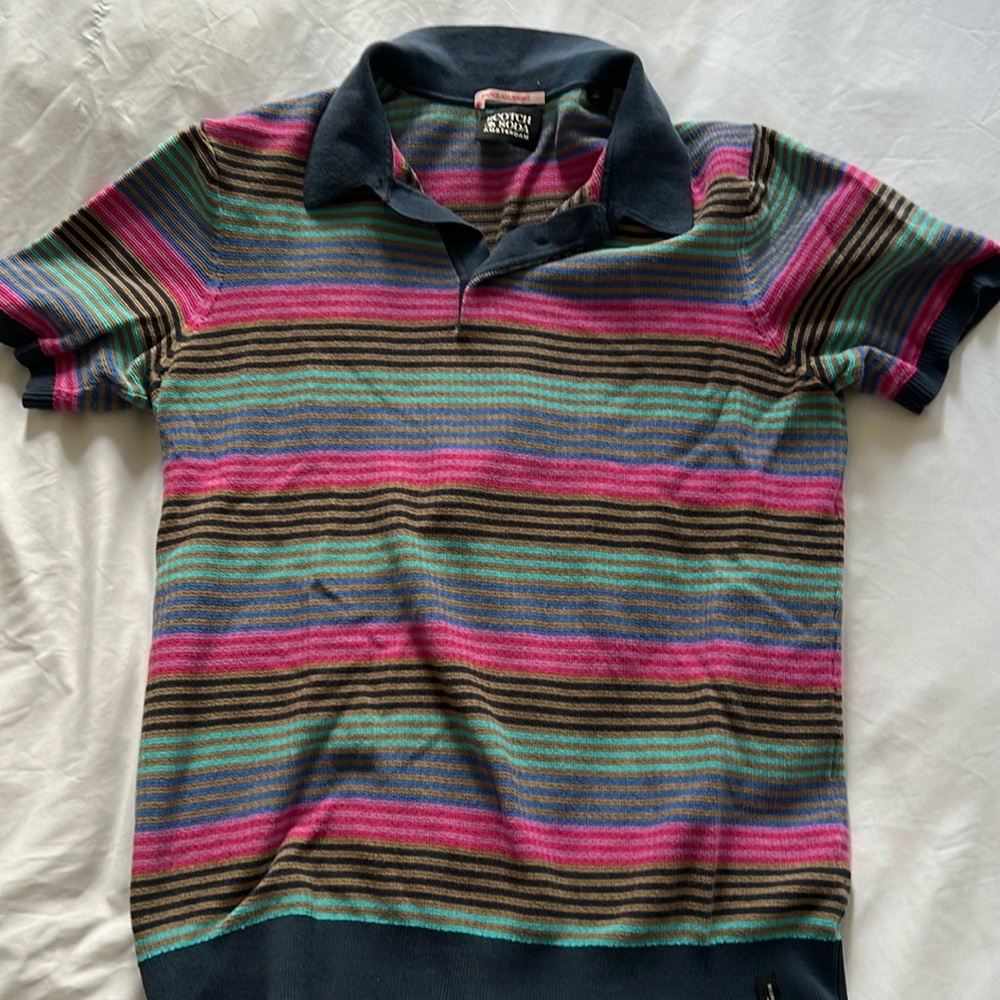 Scotch & Soda polo. NO flaws. Still has elastic and shape. Worn twice.